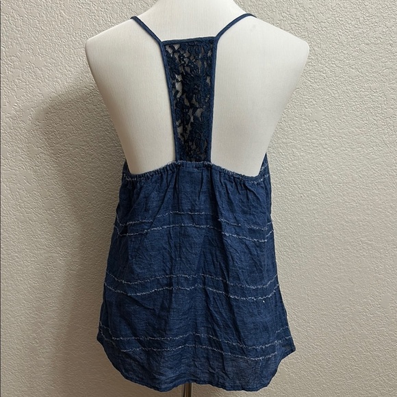 Anthropologie Maeve Women's Blue Spaghetti Strap Top - Picture 3 of 5